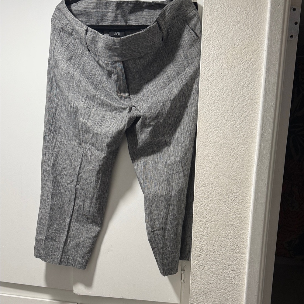 AGB Women’s Charcoal Linen Dress Capris